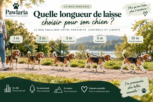 Quelle longueur de laisse choisir pour son chien – guide Pawlaria
