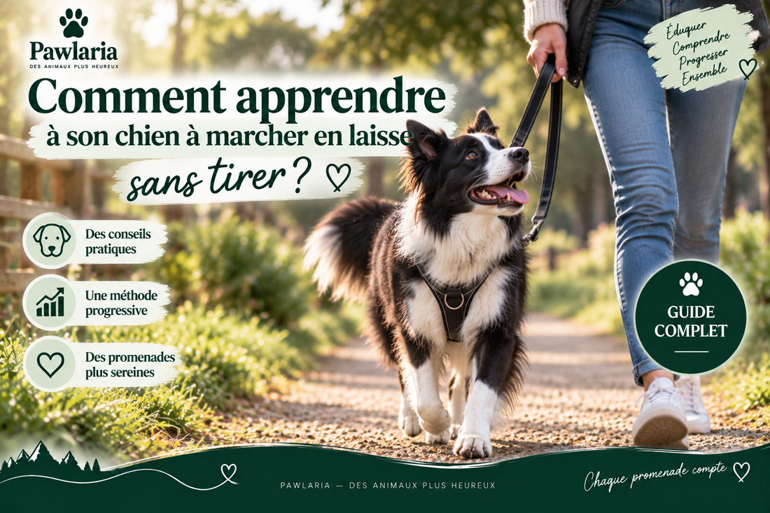 Comment apprendre à son chien à marcher en laisse sans tirer – guide Pawlaria