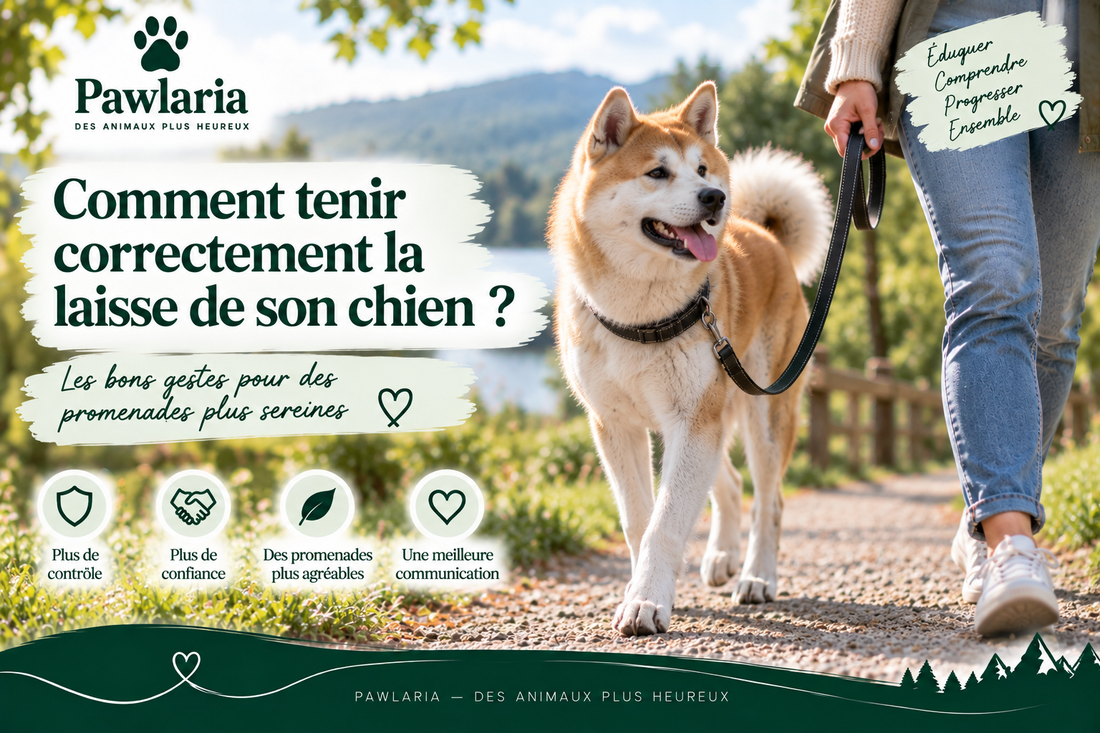Comment tenir correctement la laisse de son chien – guide Pawlaria
