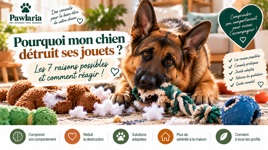 Pourquoi mon chien détruit-il ses jouets ?